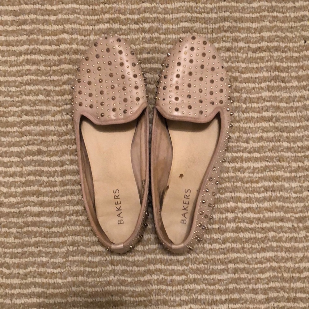Bakers flats, with gold and silver studs